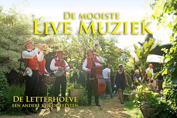 Live muziek tijdens onze tuinfeesten
